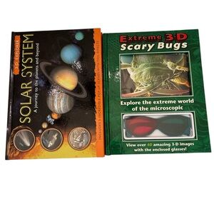 Solar System and 3D Scary Bugs Book Set